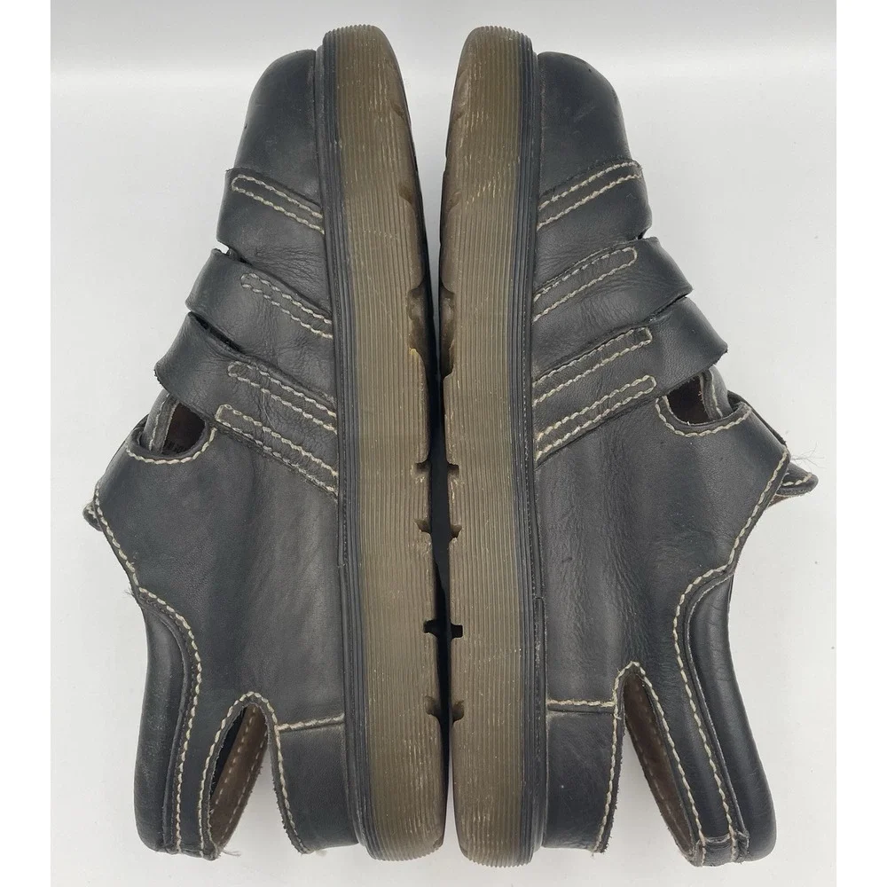 Dr. Martens Black Leather Fisherman Sandals 8332 Y2K Buckle Men's US 10 UK 9